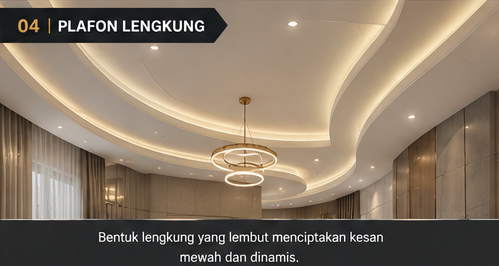 Portfolio Plafon Gypsun - Plafon Lengkung
